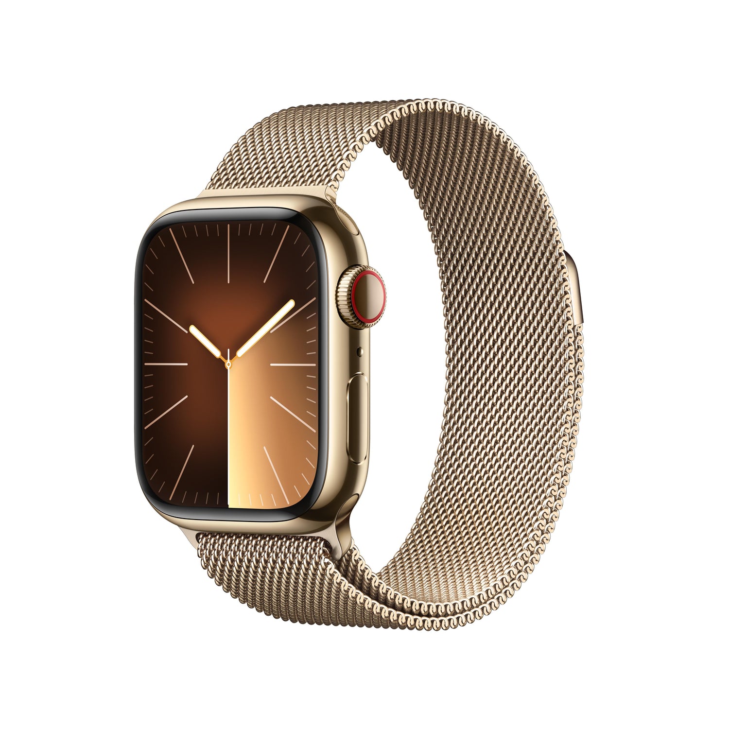 Apple Watch SeriesÊ9 GPS + Cellular 41mm Gold Stainless Steel Case with Gold Milanese Loop